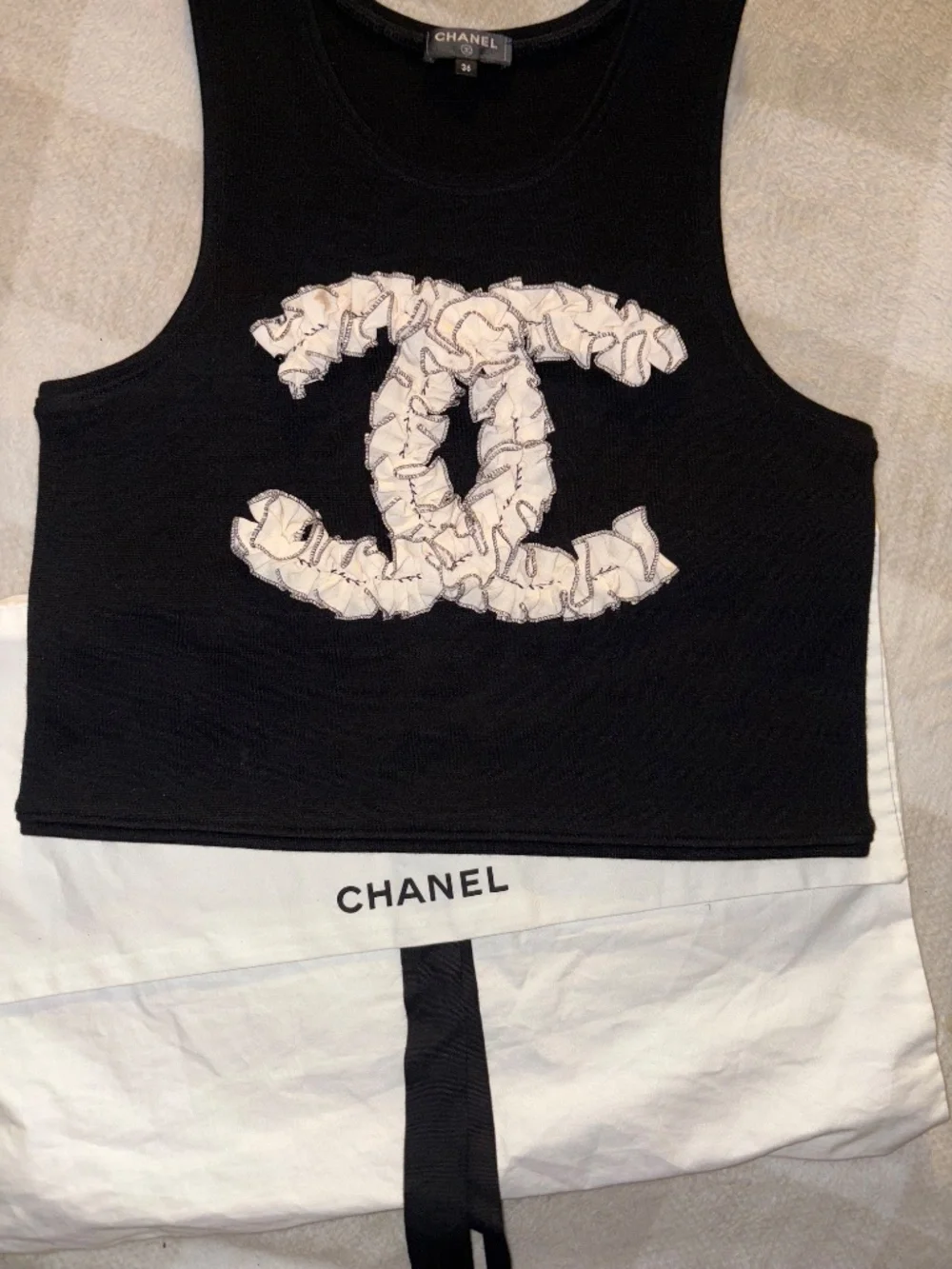 2020 Paris-31 Rue Cambon Crop Top Size: S | US4, FR36